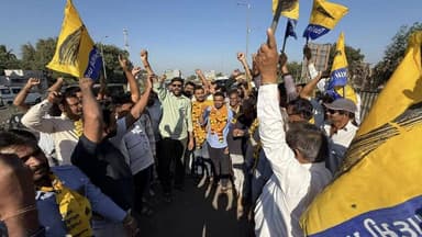 જૂનાગઢ: ખેડૂત આંદોલનમાં જેલવાસ ભોગવી મુક્ત થયેલા ‘આપ’ના નેતાઓનું વડાલ ખાતે ભવ્ય સ્વાગત