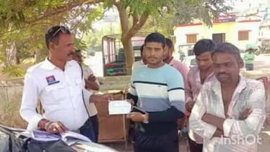 थानखम्हरिया: बेमेतरा जिला के विभिन्न थानों की पुलिस ने मोटर व्हीकल एक्ट के 21 प्रकरण में ₹6500 की चालानी कार्रवाई की