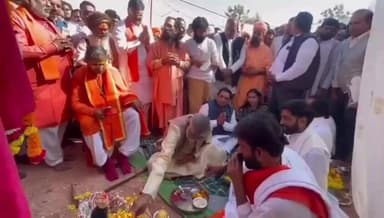 सतवास: सतवास से 35 किमी दूर पामाखेड़ी में नर्मदा कुटी आश्रम के नए भवन का भूमि पूजन मंत्री प्रहलाद पटेल ने किया