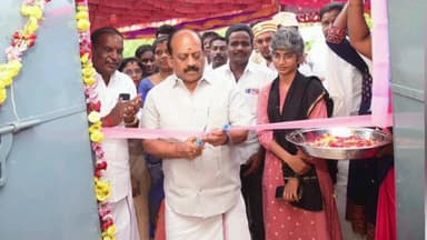 மதுராந்தகம்: மதுராந்தகம் ஊராட்சி ஒன்றியத்தில் அங்கன்வாடி மைய கட்டிடங்களை அமைச்சர் தா.மோ. அன்பரசன் திறந்து வைத்தார்