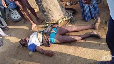 వర్ధన్నపేట: ఇల్లంద గ్రామానికి చెందిన బత్తిని రాజు అనే గీతా కార్మికుడు ప్రమాదవశాత్తు తాటి చెట్టు నుంచి జారీ పడటం తో తీవ్ర గాయాలు