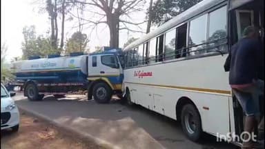 ಹೊಸನಗರ: ಕೊಡೂರು ಬಳಿ ಖಾಸಗಿ ಬಸ್ ಹಾಗೂ ಟ್ಯಾಂಕರ್ ನಡುವೆ ಡಿಕ್ಕಿ: ಓರ್ವ ಮಹಿಳೆ ಗಂಭೀರ