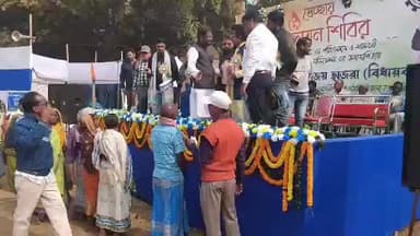 শালবনি: শীতকালীন রক্তের চাহিদা মেটাতে শালবনীর কর্ণগড় অঞ্চলের কুলাপাছুড়িয়াতে রক্তদান শিবির