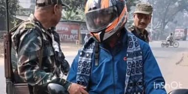 जंदाहा: जन्दाहा थाना पुलिस ने अपराध नियंत्रण के लिए क्षेत्र में चलाया वाहन जांच अभियान