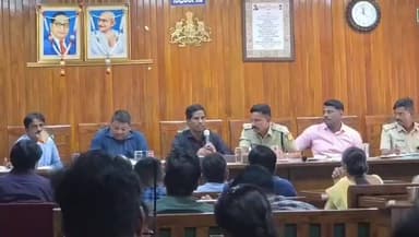 ಮಳವಳ್ಳಿ: ರಾಷ್ಟ್ರಪತಿಗಳ ಆಗಮನ ಹಿನ್ನೆಲೆ ಪಟ್ಟಣದಲ್ಲಿ ದೆಹಲಿಯ ಭದ್ರತಾ ಅಧಿಕಾರಿಗಳಿಂದ ಸಭೆ, ಅಗತ್ಯ ಸಲಹೆ ಸೂಚನೆ