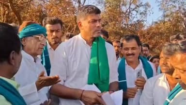 ಚಿತ್ರದುರ್ಗ: ಭೀಮಸಮುದ್ರ ಮೈನಿಂಗ್ ಕಂಪನಿಗಳಿಂದ ಸಮಸ್ಯೆಗೊಳಗಾದ ಗ್ರಾಮಗಳಿಗೆ ಮೇಲುಕೋಟೆ ಕ್ಷೇತ್ರದ ಶಾಸದ ದರ್ಶನ್ ಪುಟ್ಟಣ್ಣಯ್ಯ ಬೇಟಿ