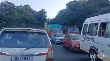 खालापूर: मुंबई–पुणे एक्सप्रेसवेवर भीषण वाहतूक कोंडी; सुट्टीचा आनंद ठरला त्रासदायक, बोरघाटही ठप्प