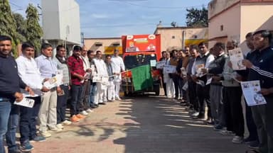 नीम का थाना: नीमकाथाना पंचायत समिति परिसर में 'नव उद्देश्य–नई पहचान, बढ़ता राजस्थान' अभियान की विस्तृत जानकारी प्रेस को साझा की गई