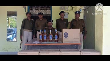 समेली: पोठिया पुलिस ने छापेमारी कर 249 लीटर विदेशी शराब और दो कारें जब्त कीं