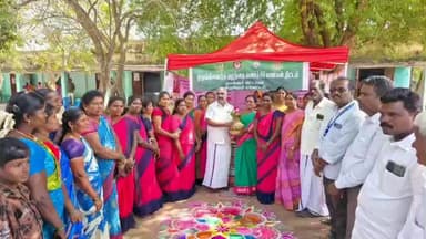 திண்டிவனம்: ஒலக்கூர் ஊராட்சியில் நலன் காக்கும் ஸ்டாலின் பல்நோக்கு உயர் மருத்துவ சிகிச்சை முகாமை தொடங்கி வைத்த சட்டமன்ற உறுப்பினர்,