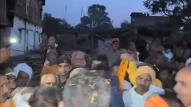 बड़हिया: बड़हिया प्रखंड के दियारा क्षेत्र में डिप्टी सीएम विजय कुमार सिन्हा का भव्य स्वागत