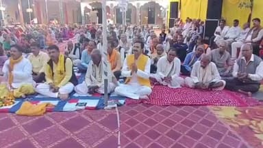 कोलारस: हनुमान मंदिर में श्रीमद् प्रज्ञा पुराण कथा का विशाल भंडारे के साथ समापन, हजारों लोगों ने किया प्रसाद ग्रहण