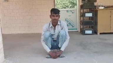 #PS Sadar Nagaur:- एनडीपीएस एक्ट के प्रकरण में 05 माह से फरार एवं 5000/- रूपये का ईनामी आरोपी चैनसिंह को किया #गिरफ्तार।