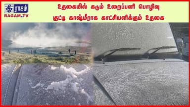 உதகையில் கடும் உறைப்பனி பொழிவு… உறைப்பனி பொழிவால் குட்டி காஷ்மீராக காட்சியளிக்கும் உதகை | #RAGAMNEWS