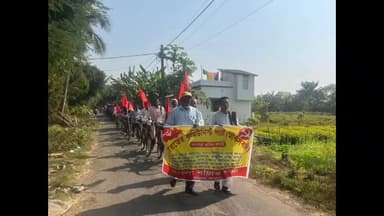 দাসপুর ১: ভারতের কমিউনিস্ট পার্টি মার্কসবাদী কলোড়া এরিয়া কমিটির ডাকে বাংলা বাঁচাও যাত্রার আয়োজন করা হলো কলোড়া এলাকায়