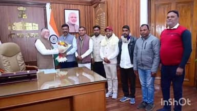 दुलमी: विस्थापित परिवार की समस्या के समाधान हेतु विधायक रोशन लाल चौधरी ने राज्यपाल से मिलकर ज्ञापन सौंपा