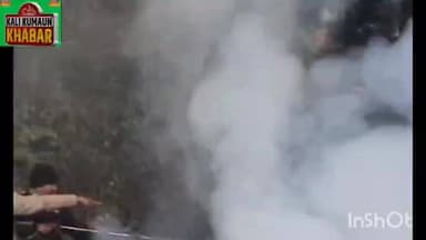 लोहाघाट में बिजली के पोल से निकली चिंगारी से घास ले जा रहे ट्रक में लगी भीषण आग फायर टीम ने मुश्किल से पाया काबू