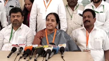 கோவை தெற்கு: புளியகுளம் பகுதியில் வானதி சீனிவாசன் எம் எல் ஏ செய்தியாளர்களை சந்தித்தார்