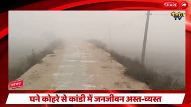 घने कोहरे से कांडी में जनजीवन अस्त-व्यस्त, दृश्यता शून्य के करीब #kandi #garhwa