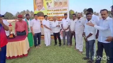 அன்னூர்: அன்னூரில் உதயநிதி ஸ்டாலின் பிறந்த நாளை ஒட்டி திமுக சார்பில் கிரிக்கெட் போட்டி நடத்தப்பட்டு பரிசுகள் வழங்கப்பட்டன