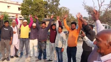 पारू: सरैया: प्रमुख, उप प्रमुख पर अविश्वास प्रस्ताव के बाद उप प्रमुख के आवास पर पंचायत सदस्यों का शक्ति प्रदर्शन