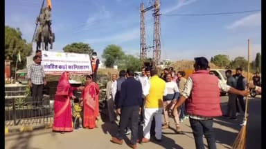 आमेट: नगरपालिका आमेट ने वीरपत्ता सर्कल और मेला ग्राउंड को किया कचरा मुक्त, EO ने दिलाई स्वच्छता की शपथ