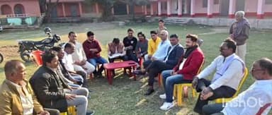 हरलाखी: उमगांव में चैम्पियन कप टी-20 क्रिकेट टूर्नामेंट के आयोजन को लेकर हुई बैठक