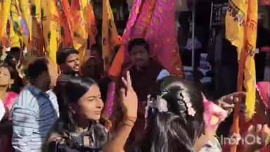 जावद: जावद से नीमच के श्याम मंदिर तक निकली भव्य पैदल निशान यात्रा, मार्ग श्रद्धा और भक्ति से सराबोर रहा