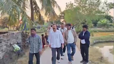 নামখানা: বালিয়াড়া এলাকার ঢালাই রাস্তা ও ডাবল সলিং ইটের রাস্তার ভিত্তি স্থাপন জি বি ডি এর চেয়ারম্যান