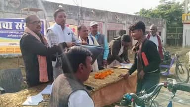 आलापुर: गणेशजी औद्योगिक प्रशिक्षण संस्थान आरोपुर में सैकड़ों असहायों को दिए गए कम्बल