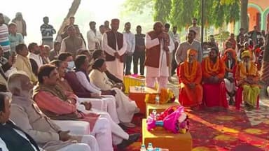 आलापुर: लोरपुर के अठखम्भा तीर्थ में महाराजा सुहेलदेव राजभर की प्रतिमा का लोकार्पण एमएलसी हरिओम पांडेय ने किया