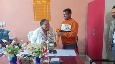 पतना: एबीवीपी ने बी.एस.के. कॉलेज के नए प्राचार्य का किया स्वागत