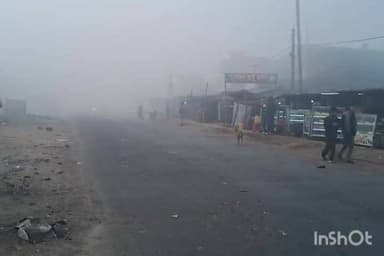 पड़वा: कोहरे के कारण एनएच 98 पर वाहनों ने लाइट जलाकर किया परिचालन