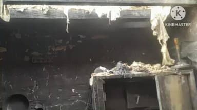 गन्नौर: गांव पुगथला में शॉर्ट सर्किट से भीषण आग, मकान में रखा सारा सामान जलकर राख