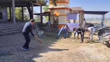 पीपलखूंट: पीपलखूंट में स्वच्छ भारत मिशन के तहत ब्लॉक स्तरीय जन सहभागिता सफाई अभियान का आयोजन