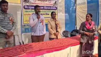 हरदोई: थमिक विद्यालय कांशीराम कालोनी में लगा शिविर, दिव्यांग बच्चों को बांटे गए उपकरण