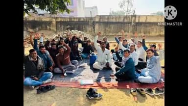 सतनाली: सतनाली में कर्मचारियों ने ऑनलाइन ट्रांसफर पॉलिसी के खिलाफ किया विरोध प्रदर्शन