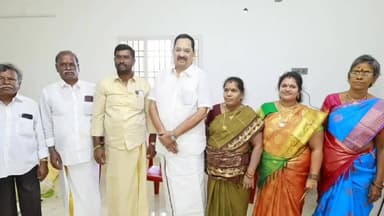 வாலாஜா: வாலாஜாபேட்டை தினகரன் செய்தியாளர் இல்ல புதுமனை புகுவிழாவில் கலந்து கொண்ட அமைச்சர்