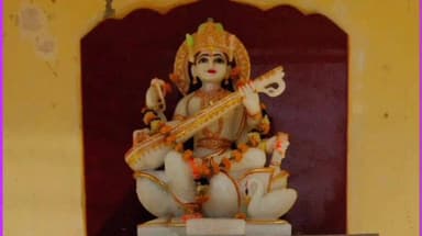 અંજાર: ચાંદ્રોડા સરકારી માધ્યમિક શાળામાં માતા સરસ્વતીની મૂર્તિની સ્થાપના કરવામાં આવી