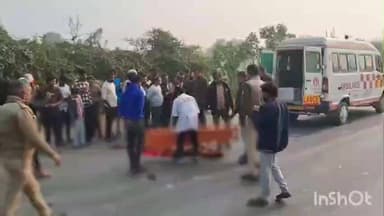 शाहजहांपुर: तेज रफ्तार ट्रैक्टर-ट्रॉली ने बाइक को मारी टक्कर, एक की मौत और महिला घायल