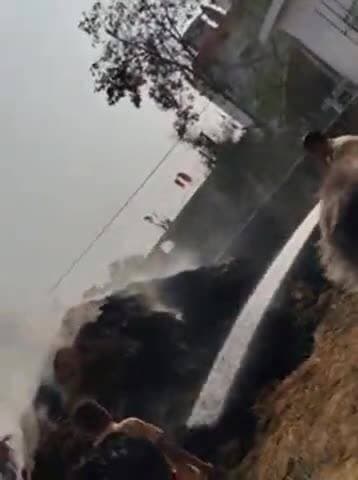 pangaon baloda bazar mein pairavat mein aag laga tha