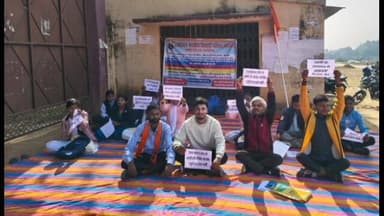 मांडर: मांडर महाविद्यालय में अभाविप का 13 सूत्री मांगों को लेकर भूख हड़ताल