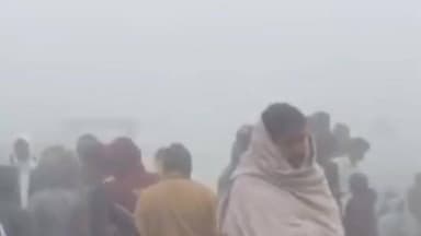 नौहट्टा: नौहट्टा में कोहरे के कारण खाली बस पलटी, बड़ा हादसा टल गया