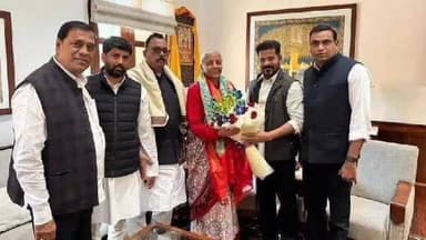 జహీరాబాద్: ఢిల్లీలో సీఎం రేవంత్ రెడ్డి తో కలిసి కేంద్రమంత్రి నిర్మల సీతారామన్ ను కలిసిన జహీరాబాద్ ఎంపీ సురేష్ కుమార్ శెట్కార్