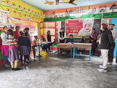 कस्बा: समुदायिक स्वास्थ्य केंद्र कस्बा द्वारा बिशनपुर विद्यालय में बच्चों का स्वास्थ्य निरीक्षण किया गया