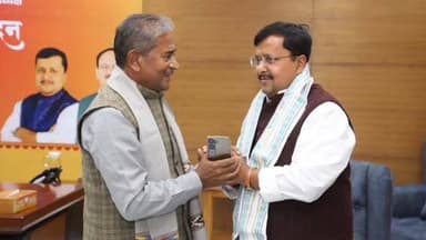 रीगा: रीगा विधायक बैद्यनाथ प्रसाद ने भाजपा के नवनियुक्त अध्यक्ष नितिन नबीन से मुलाकात कर दी शुभकामनाएं