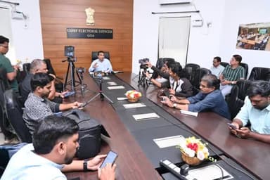 Dr Sanjay Goel IAS, CEO Goa briefed the media regarding Draft Roll publication under SIR Process in the state