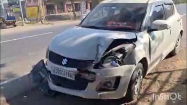 કેશોદ: કેશોદ સોંદરડા રોડ પર કાર અને છકડો રિક્ષા વચ્ચે અકસ્માત,કાર ચાલકે એક બાદ એક એમ 2 રિક્ષાને લીધી અડફેટે