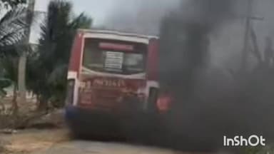 உடையார்பாளையம்: காசாங்கோட்டைக்கு அருகே மின்மாற்றில் மோதிய அரசுப் பேருந்து- அதிர்ஷ்டவசமாக உயிர் தப்பிய பயணிகள்