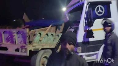 दांतारामगढ़: गोरिया के पास ट्रैक्टर ट्राली और ट्रक के बीच हुई भिड़ंत, दोनों वाहनों में सवार 2 लोग हुए घायल